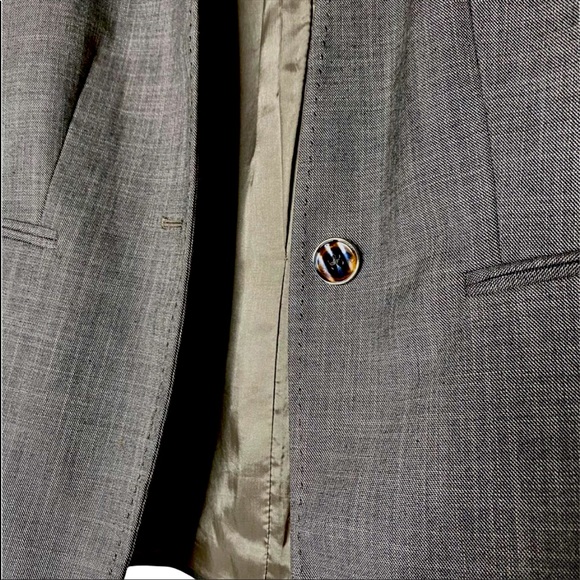 ANTONIO MELANI Notched Lapel One Button Jacket Size 10 Brown - Picture 5 of 5